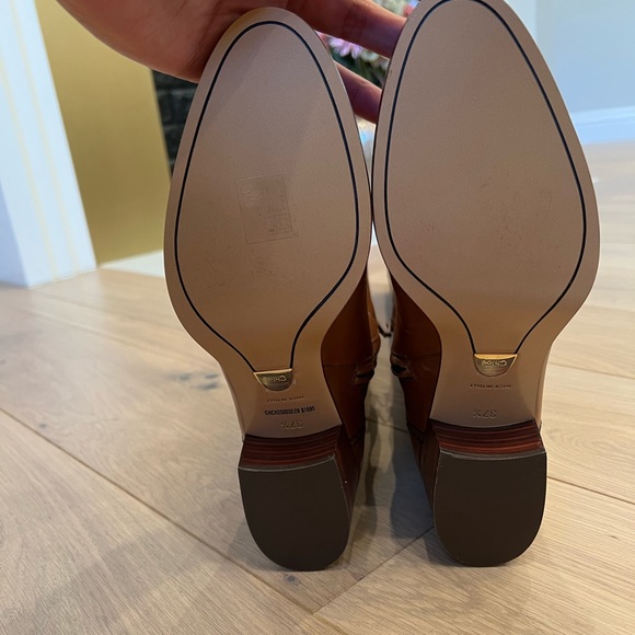 Chloe over-the-knee tan leather boots. New, never worn. - Picture 6 of 9